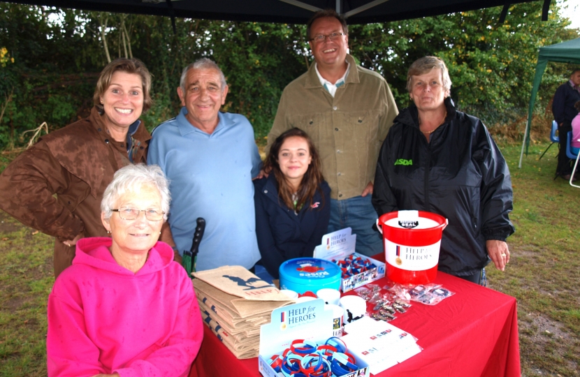 Raising money for Help for Heroes at the Fun Day in Halcon
