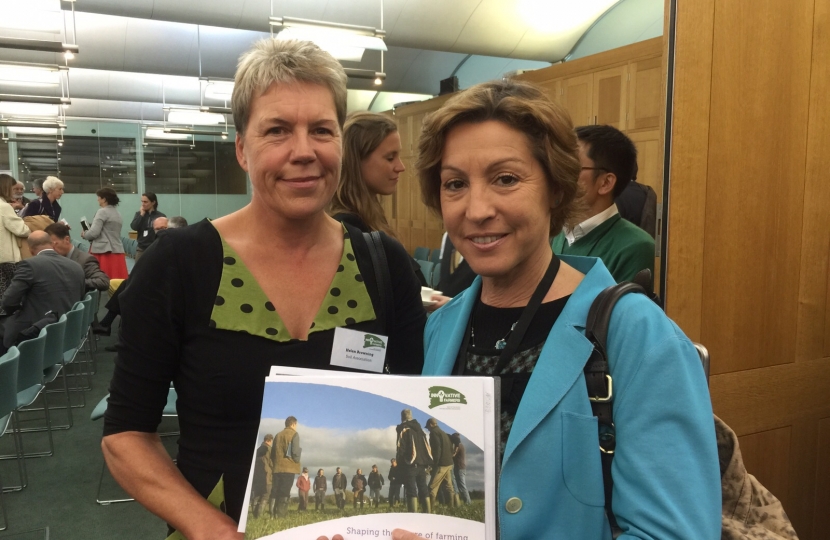 Rebecca Pow with Helen Browning, CE of the Soil association 