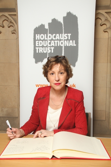 Signing the Holocaust Educational Trust’s Book of Commitments